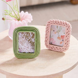 Mini Marla Photo Frame in DarkGreen, LightPink by MUSE | Pillow Talk
