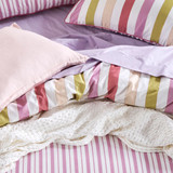 Emerie Reversible Stripe Quilt Cover Set [HABBEMERIE26]