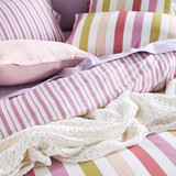 Emerie Reversible Stripe Quilt Cover Set [HABBEMERIE26]