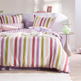 Emerie Reversible Stripe Quilt Cover Set [HABBEMERIE26]