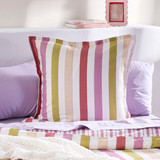 Emerie Stripe European Pillowcase in Mauve by Habitat | European - Pillow Talk