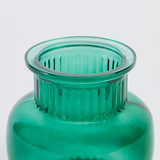 Kendall Dark Green Glass Vase [MUSHKENVS23A]