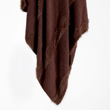 Alara Stripe Knitted Faux Fur Throw [MUSLALARA26]