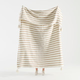 Vale Stripe Chenille Extra large Throw [MUSLVALES26]