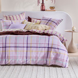 Ellah Reversible Check/Stripe Quilt Cover Set [HABBELLAHQ26]