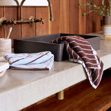 Morgan Stripe Reversible Hand Towel 2 Pack in LightBlue, Pink by Habitat | 2 Pack - Pillow Talk