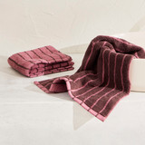 Morgan Stripe Reversible Hand Towel 2 Pack [HABBH2MORW26]