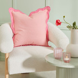 Maya Pink Scalloped Cushion [HABLMAYSC23_DISB]