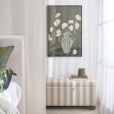 Petals in Porcelain Framed Canvas Wall Art [MUSLPEIWA26]
