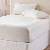 Vanilla Cotton Flannelette Fitted Sheet [ESSBFLPFIT26B]