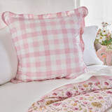 Lisette Floral European Pillowcase in Pink by Essentials | European - Pillow Talk
