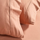 Caramel Cotton Flannelette Pillowcase Pair [ESSBFLANPC26A]