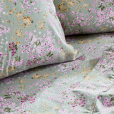 Sage Floral Cotton Flannelette Sheet Set [HABBPRFLSS26D]