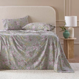 Sage Floral Cotton Flannelette Sheet Set [HABBPRFLSS26D]