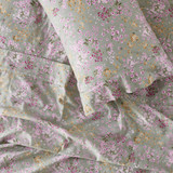 Sage Floral Cotton Flannelette Sheet Set [HABBPRFLSS26D]