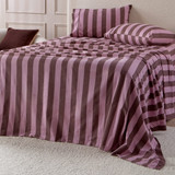 Berry Stripe Cotton Flannelette Sheet Set [HABBPRFLSS26F]