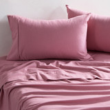Rose Pink Cotton Flannelette Sheet Set [ESSBPLFLAN26B]