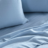 Light Blue Cotton Flannelette Sheet Set [ESSBPLFLAN26A]