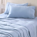 Light Blue Cotton Flannelette Sheet Set [ESSBPLFLAN26A]