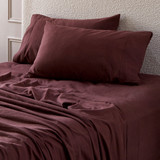 Chocolate Cotton Flannelette Sheet Set [ESSBPLFLAN26D]