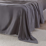 Charcoal Cotton Flannelette Sheet Set [ESSBPLFLAN26C]