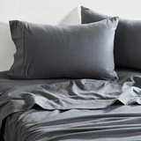 Charcoal Cotton Flannelette Sheet Set [ESSBPLFLAN26C]