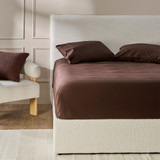 300TC Cotton Fitted Sheet Set in Black, ChocolateBrown by Essentials | Queen Bed Deep, King Bed Deep, King Single Bed, Double Bed, Queen Bed, Super King Bed - Pillow Talk