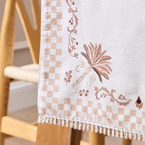 Yuma Palm Embroidered Palm Table Runner [HABLYUMTRW26]