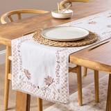 Yuma Palm Embroidered Palm Table Runner [HABLYUMTRW26]