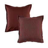 Atlas Stripe Chocolate Brown European Pillowcase [MUSBATLASE25A]