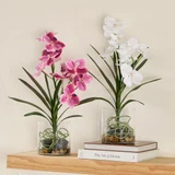 Lola Artificial Vanda Orchid in Vase [MUSHLOVLOW26]