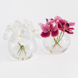 Lola Artificial Vanda Orchid Bouquet in Vase [MUSHLOLOW26]