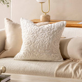 Belize Embroidered Chenille Feather Cushion [MUSLBELI26]