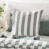 Milah Green Stripe European Pillowcase [HABBMILAHE25G]
