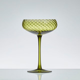 Della Green Cocktail Coupe Glass Set of 4 [MUSLDELCCS25_DIS]