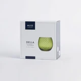 Della Green Tumbler Glass Set of 4 [MUSLDELTUS25_DIS]
