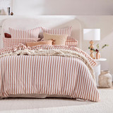 Maisie Reversible Caramel Check Quilt Cover Set [HABBMCQC25F]