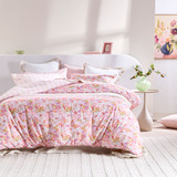 Kaeli Floral Quilt Cover Set in LightPink by Essentials | Double Bed, Queen Bed, Single Bed, Super King Bed - Pillow Talk