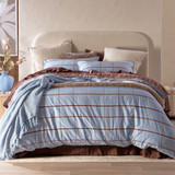 Dawson Reversible Check/Stripe Quilt Cover Set [HABBDAWSON26]