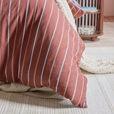 Dawson Reversible Check/Stripe Quilt Cover Set [HABBDAWSON26]