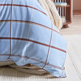 Dawson Reversible Check/Stripe Quilt Cover Set [HABBDAWSON26]
