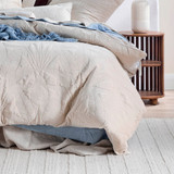 Velvet Palms Natural Quilt Cover Set [HABBVELVEP25A]