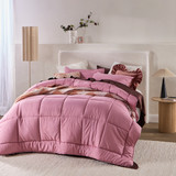 Snoozi Cube Dusty Pink Microfibre Comforter Set [ESSBSNOOZ22G]