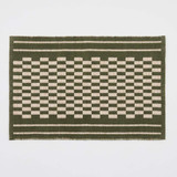 Finn Mei Reversible Indoor Mat in NaturalGreen by Habitat | 60x90cm - Pillow Talk