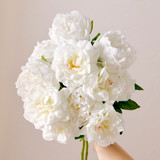 Annabelle White Artificial Flower Bouquet [MUSHANNBW26B]
