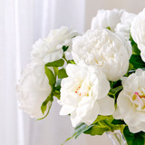 Annabelle White Artificial Flower Bouquet [MUSHANNBW26B]