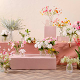 Gracie Mixed Pink Artificial Flower Bouquet [MUSHGRABW26B]