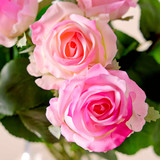 Gracie Mixed Pink Artificial Flower Bouquet [MUSHGRABW26B]