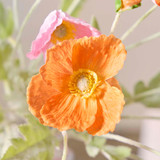 Orange Wild Poppy Artificial Flower Bouquet [MUSHWILBS26B]