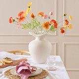 Orange Wild Poppy Artificial Flower Bouquet [MUSHWILBS26B]